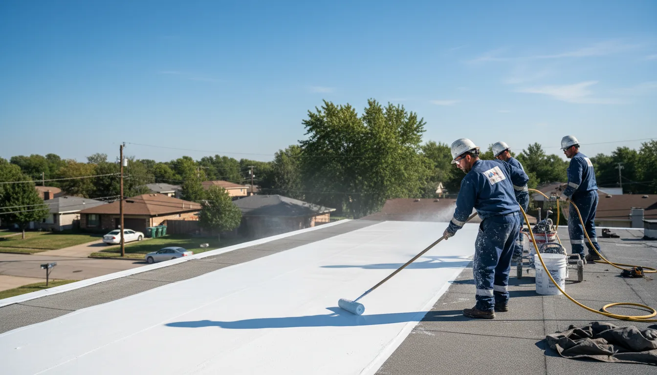 Commercial roof coating in Itasca, IL near me